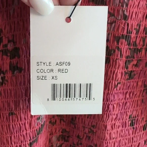 Revolve Area Stars Priya Floral Smocked Mini Dress - Picture 8 of 9